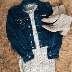 Gray Marled Sweater Dress